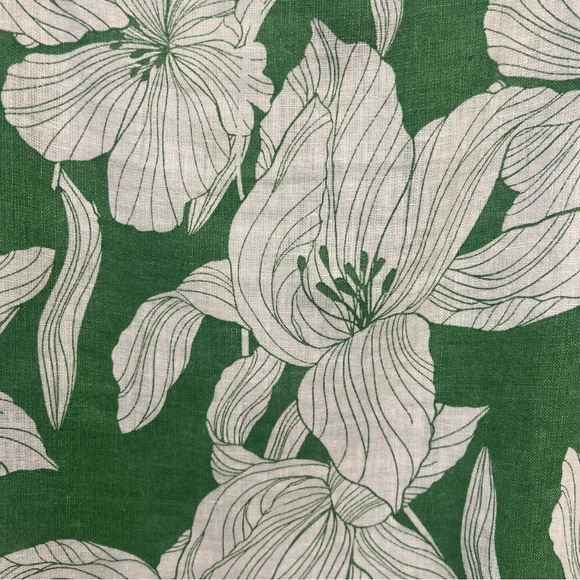 Tahari 100% Linen Garment in Vibrant Green and White. Size XL. - Picture 4 of 10